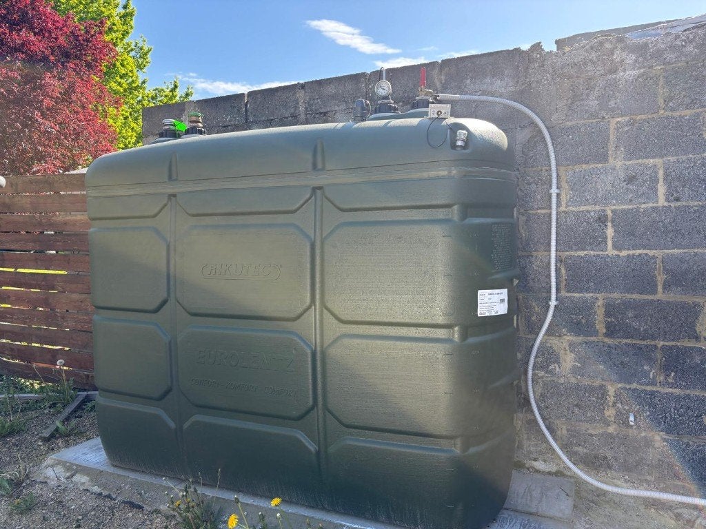Mazouttank 2000L  EUROL (nieuw) Dubbelwandige polyethyleen, Ophalen, Zo goed als nieuw, Overige typen