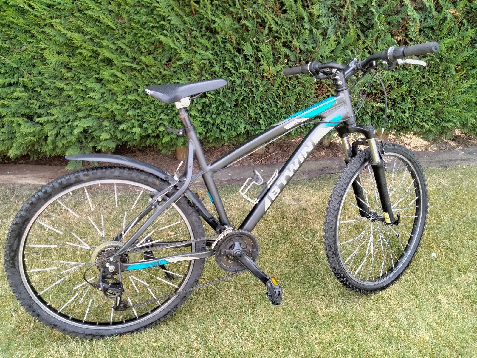 Btwin mountainbike met aluminium kader., Ophalen