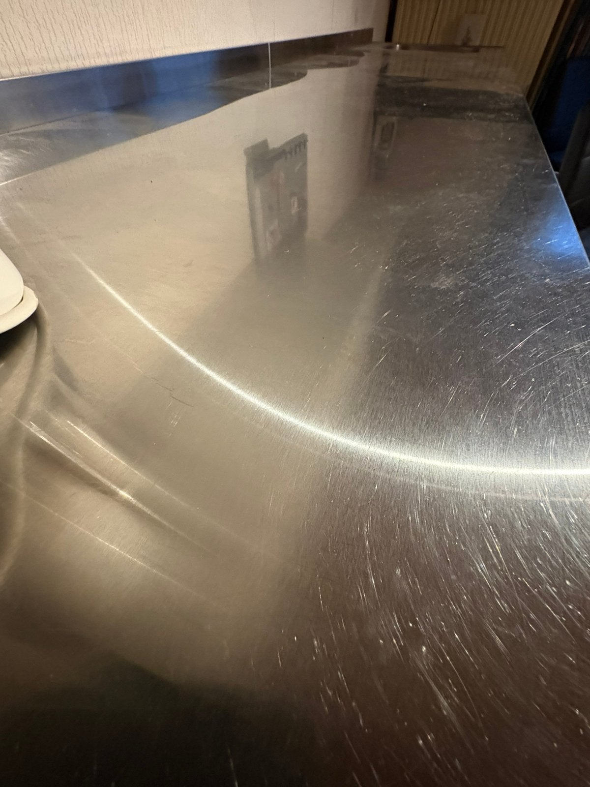 Cuisine avec plan de travail en acier inoxydable, Maison & Meubles, Moins de 100 cm, Enlèvement, Utilisé, 50 à 100 cm