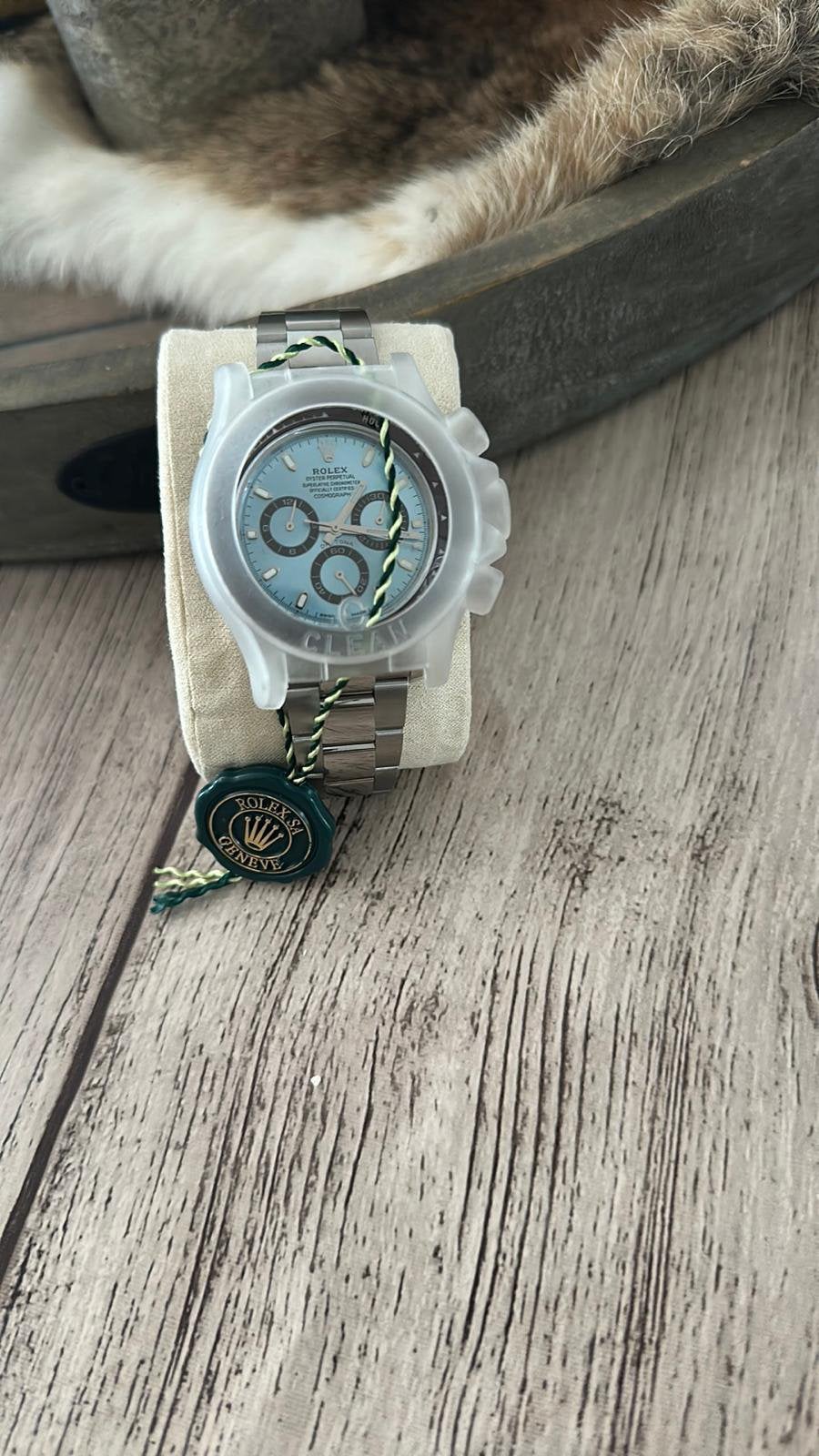 Rolex sapphire glas, Neuf, Rolex, Enlèvement ou Envoi, Argent