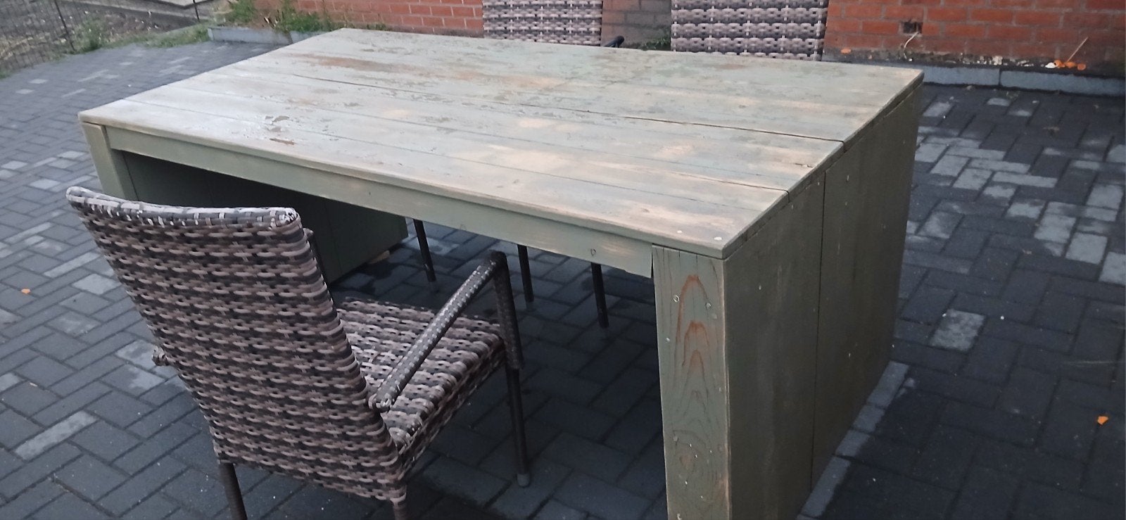 Houten tuintafel 100 x200, Tuin en Terras, Tuintafels, Ophalen