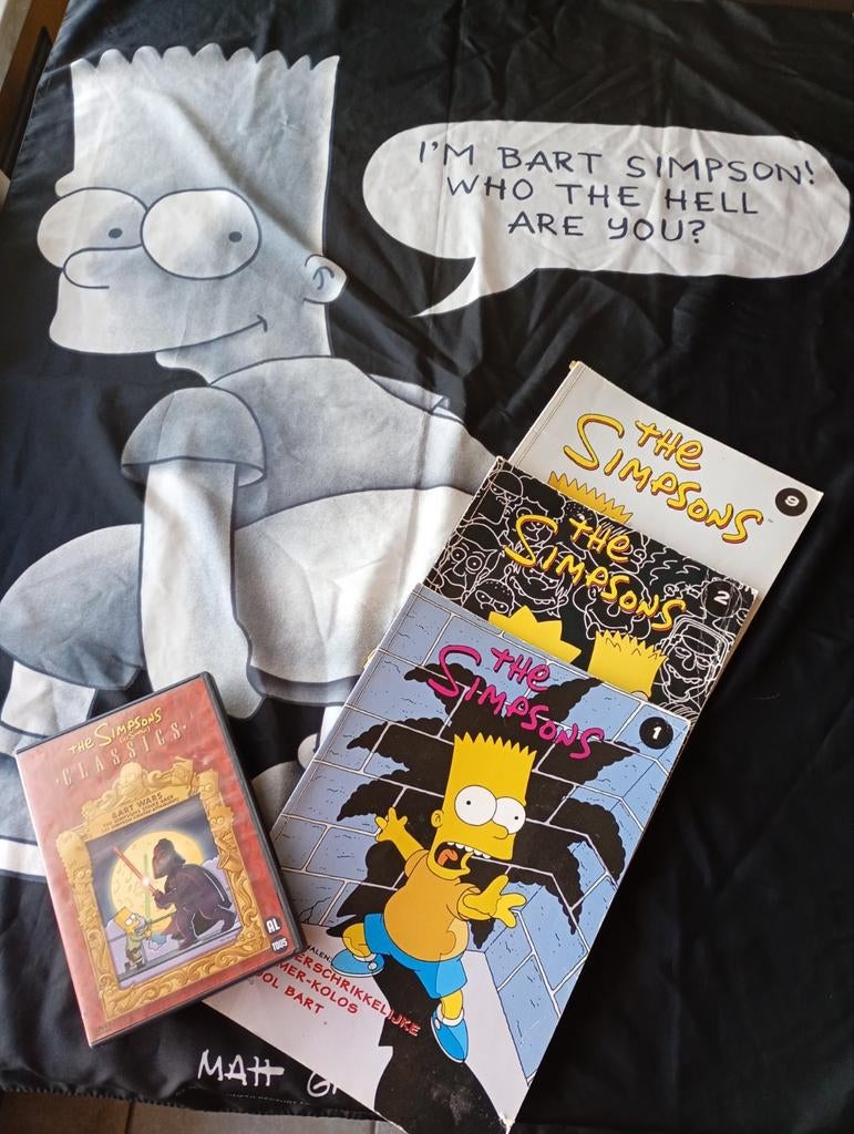 The Simpsons 3 strips 1 dvd en 1 vlag, Ophalen