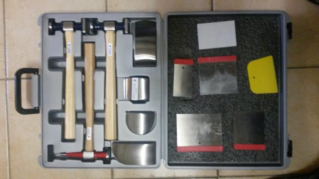 Carrosserie uitdeukset 7dlg + plamuurset, Auto diversen, Autogereedschap, Ophalen