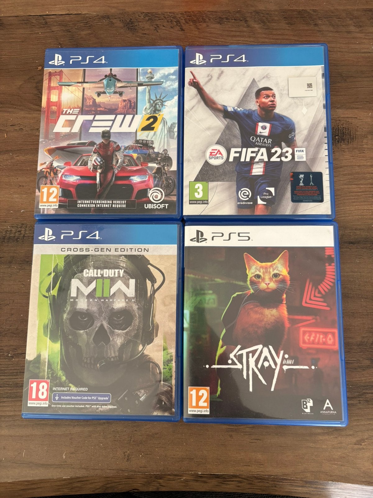 Verschillende games, Ophalen, Zo goed als nieuw