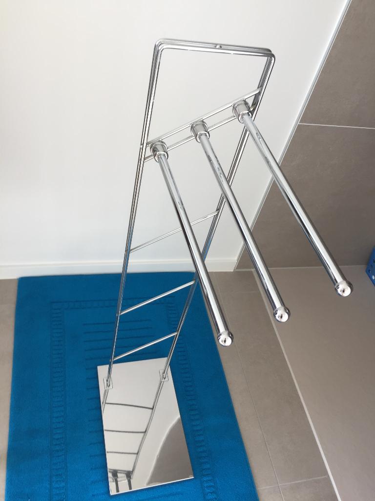 Handdoekenrek badkamer voor 3 badlakens, Ophalen, Handdoekenrek
