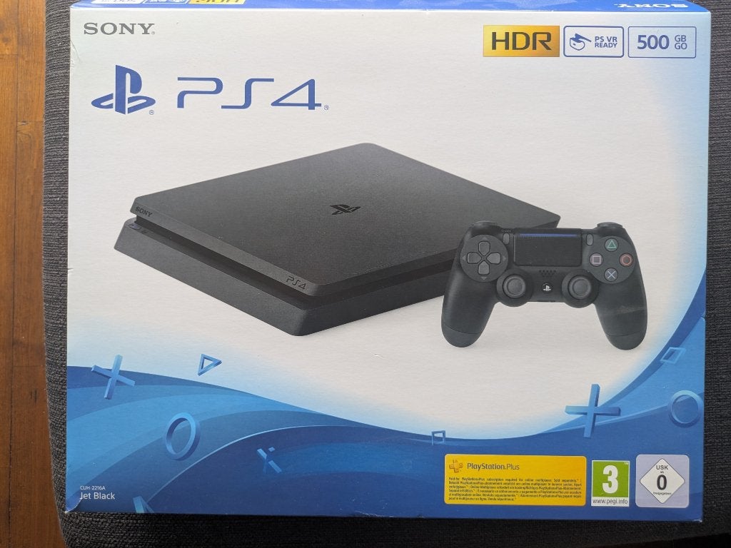 PS4 met 1 controller en 4 spellen, Games en Spelcomputers, Ophalen, Zo goed als nieuw, Met 1 controller, 500 GB