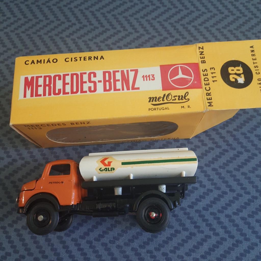 METOSUL*1:55*nr.28*MERCEDES BENZ 1113 CITERNE*GALP*VINTAGE*, Hobby en Vrije tijd, Modelauto's | 1:50, Ophalen, Nieuw, Bus of Vrachtwagen