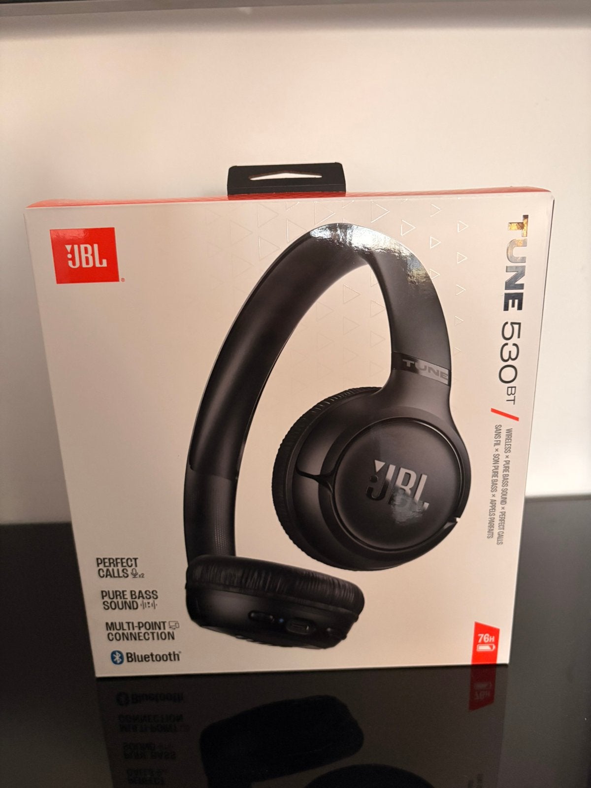 JBL TUNE 530BT, Neuf, Ouvert, Bluetooth, Noir