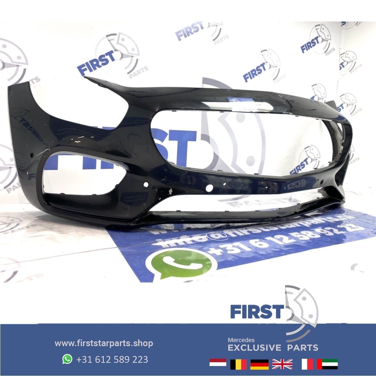 W190 AMG GT VOORBUMPER ZWART ORIGINEEL Mercedes 2014-2018 GT, Autos : Pièces & Accessoires, Utilisé, -, Avant, -