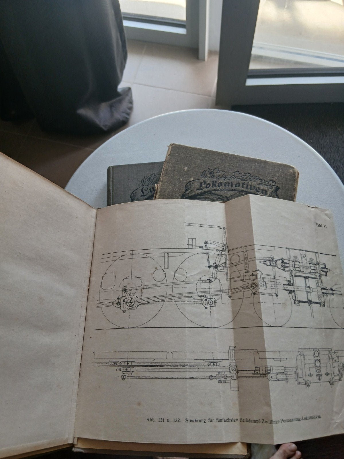 Antieke 3-delige Duitse Boekenset Stoomlocomotieven (1914-19, Antiquités & Art, Enlèvement, Georg heumann