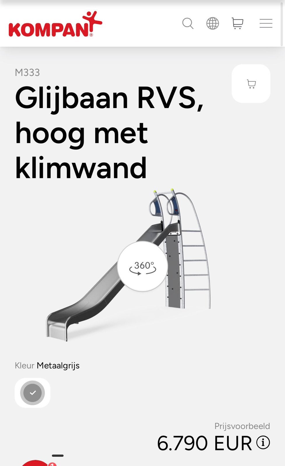 Glijbaan, schuifaf, klimtoestel, Ophalen, Zo goed als nieuw, Glijbaan