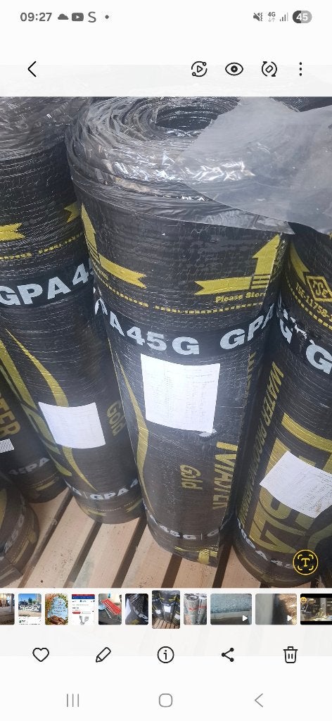 Roofing  bovenlaag, Ophalen, Nieuw, Overige materialen, Dakplaat of Dakpanplaat