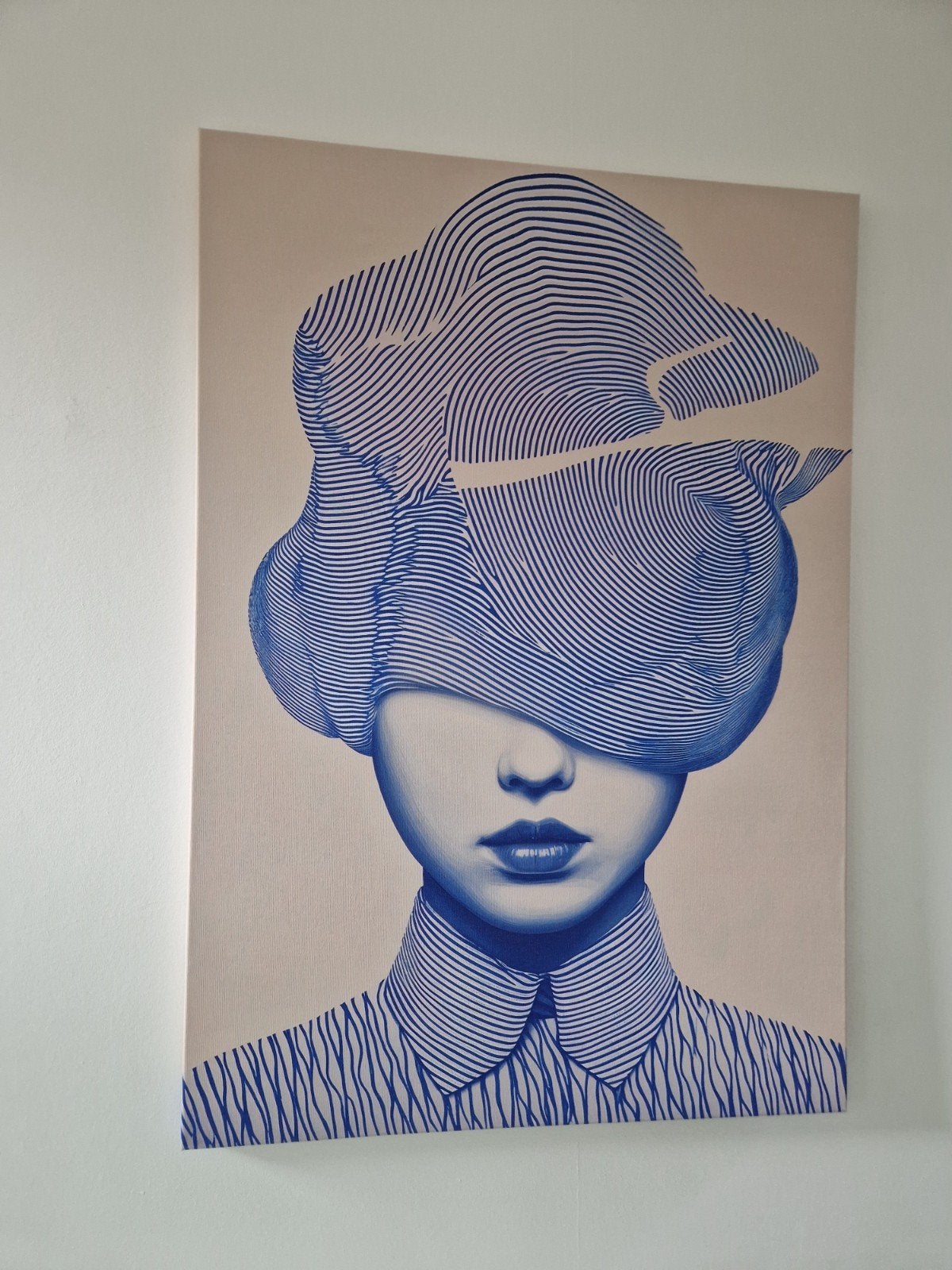 Groot origineel canvas 70 x 100 cm, Huis en Inrichting, Ophalen, Roze