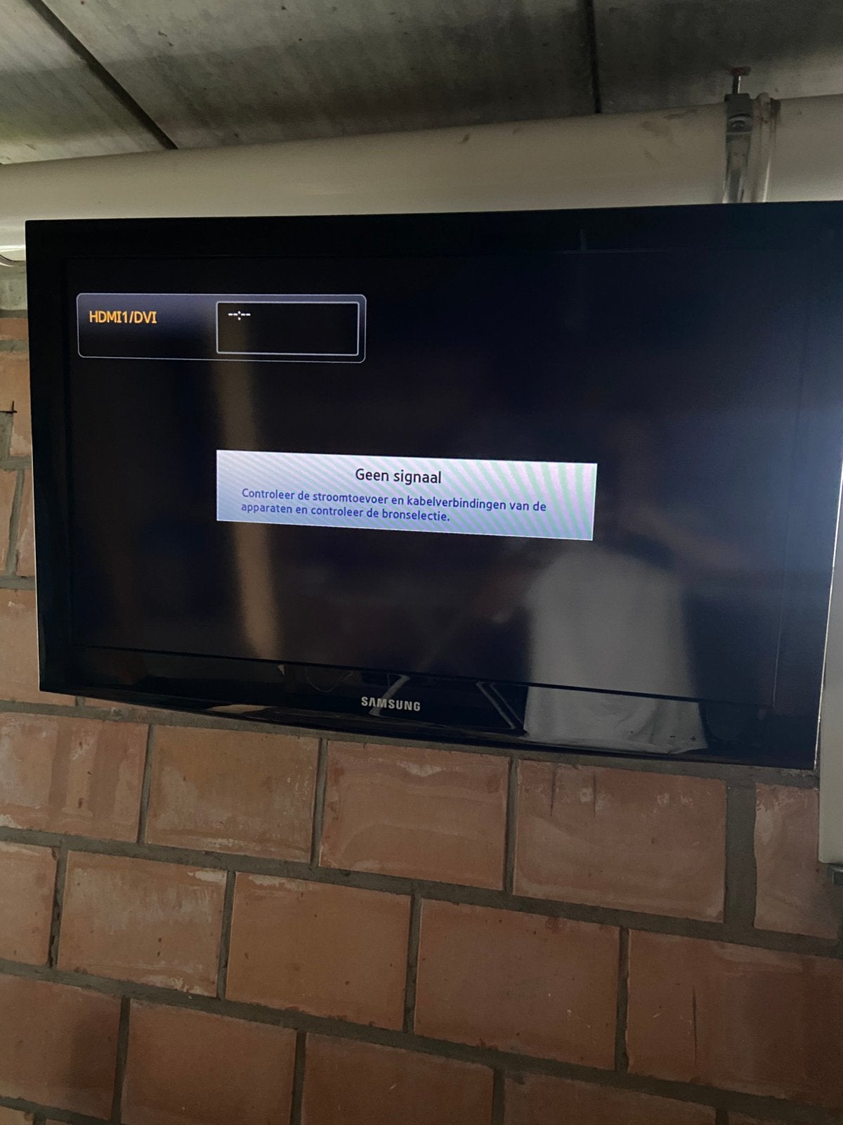 Tv-samsung met bijhorende beugel, Audio, Tv en Foto, Televisies, Ophalen, Zo goed als nieuw, LCD, Samsung