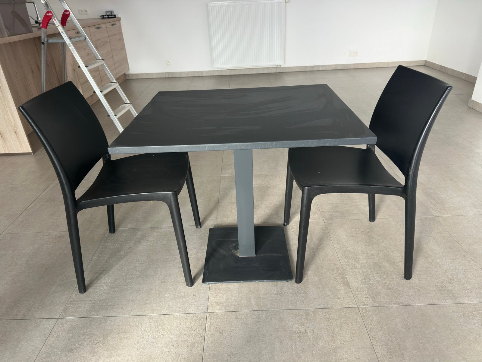 Tafel + 2 stoelen (outdoor), Enlèvement, Utilisé