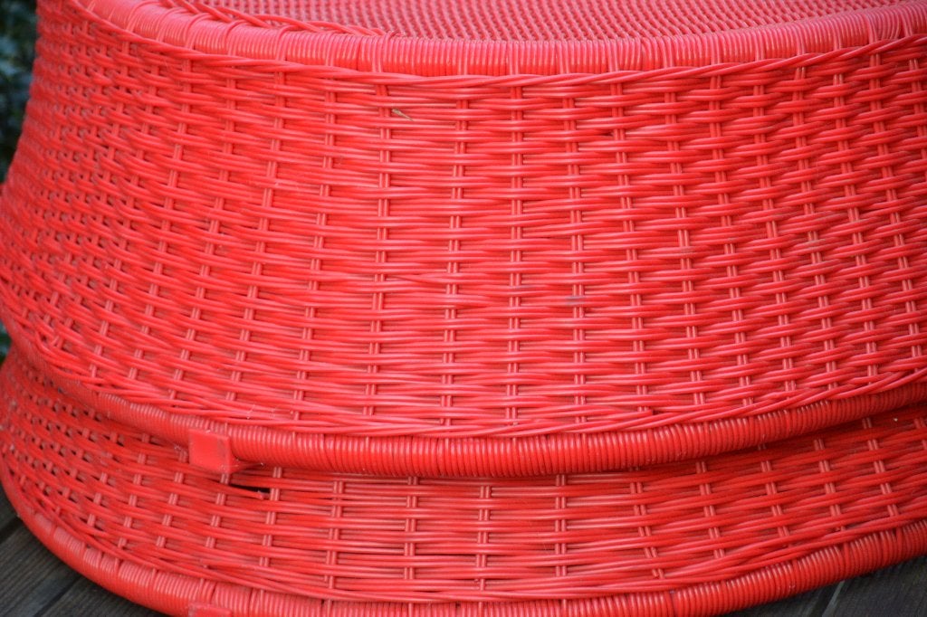 design tuinzetels terrasstoelen, Ophalen, Gebruikt, Wicker, Stapelbaar