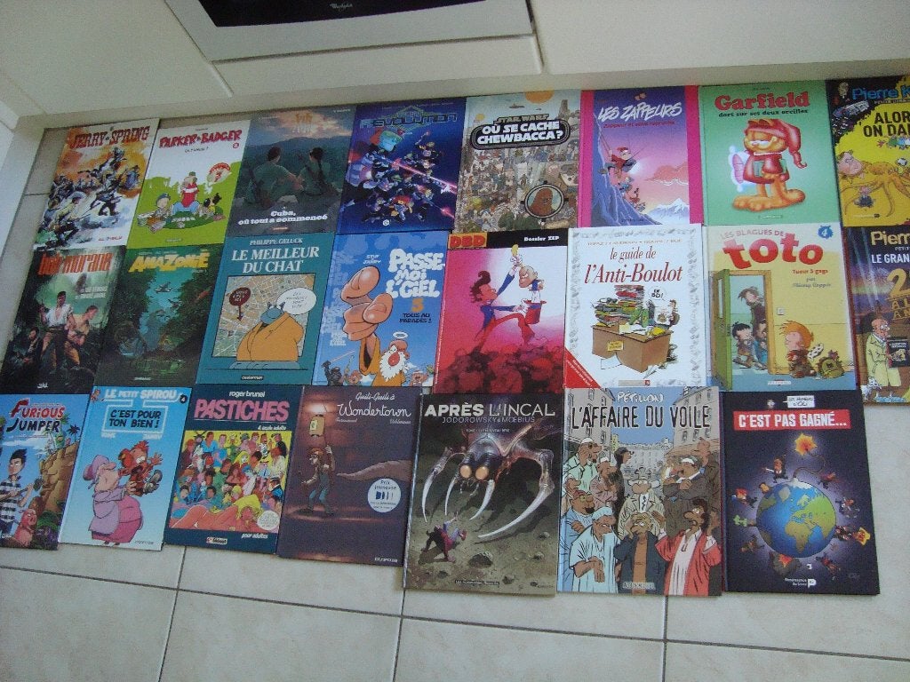 BD  spirou, chat, amazone, psy, kroll, leonard, lauzier,..., Livres, Plusieurs BD, Enlèvement, Comme neuf