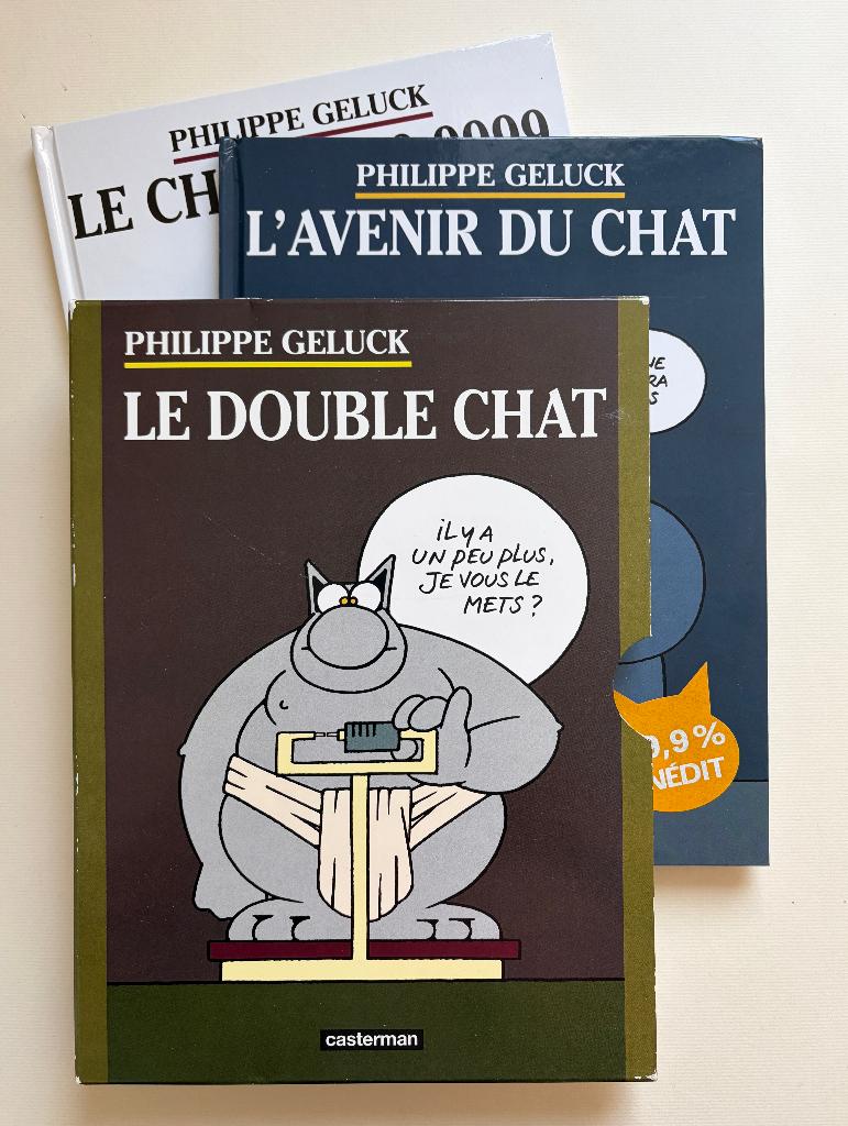 LE DOUBLE CHAT • Philippe GELUCK 1999 • casterman • BD, Envoi, Neuf, Philippe Geluck