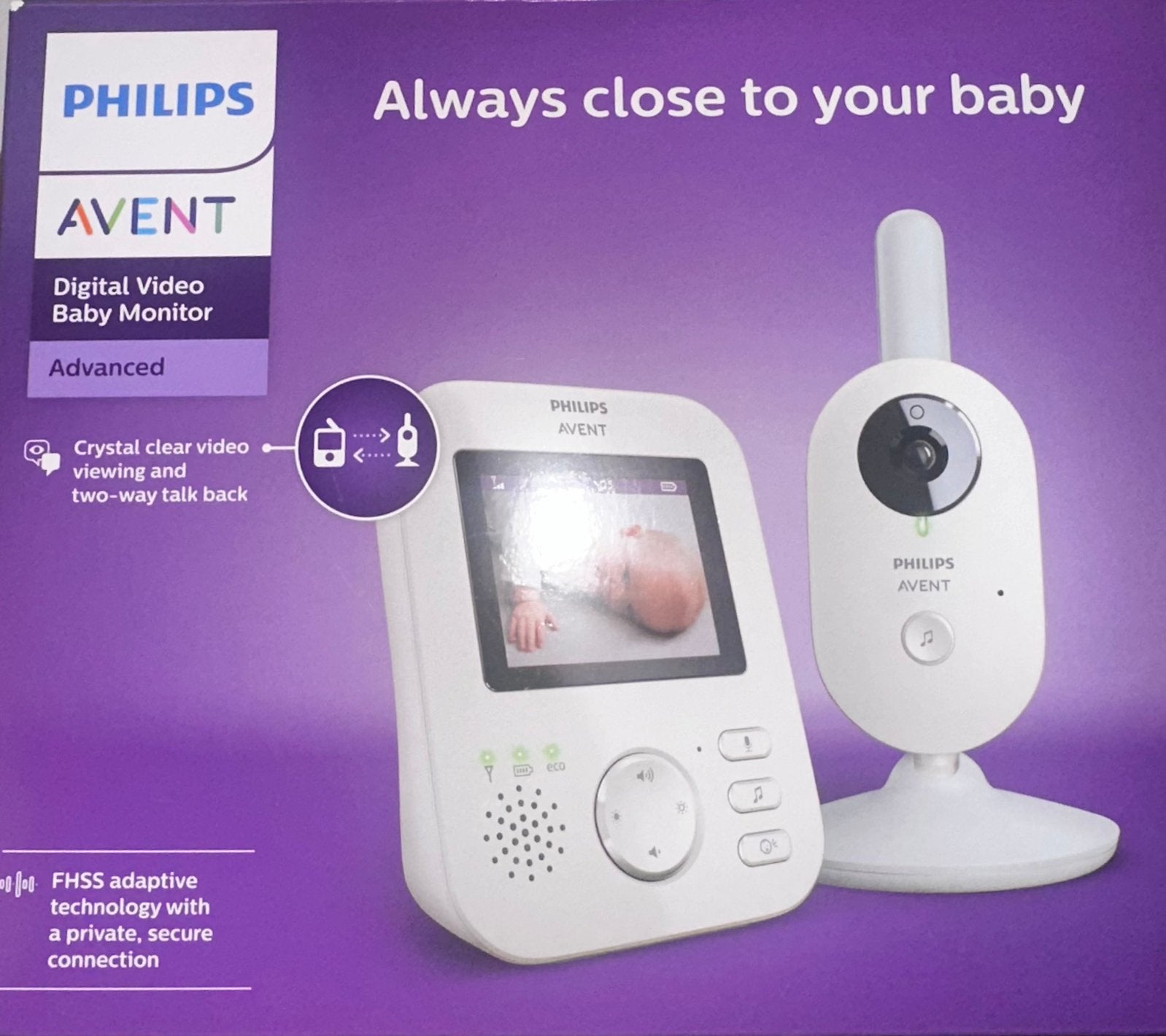 Moniteur pour bébé à image blanche Philips Avent SCD833/26, Enfants & Bébés, Enlèvement, Comme neuf