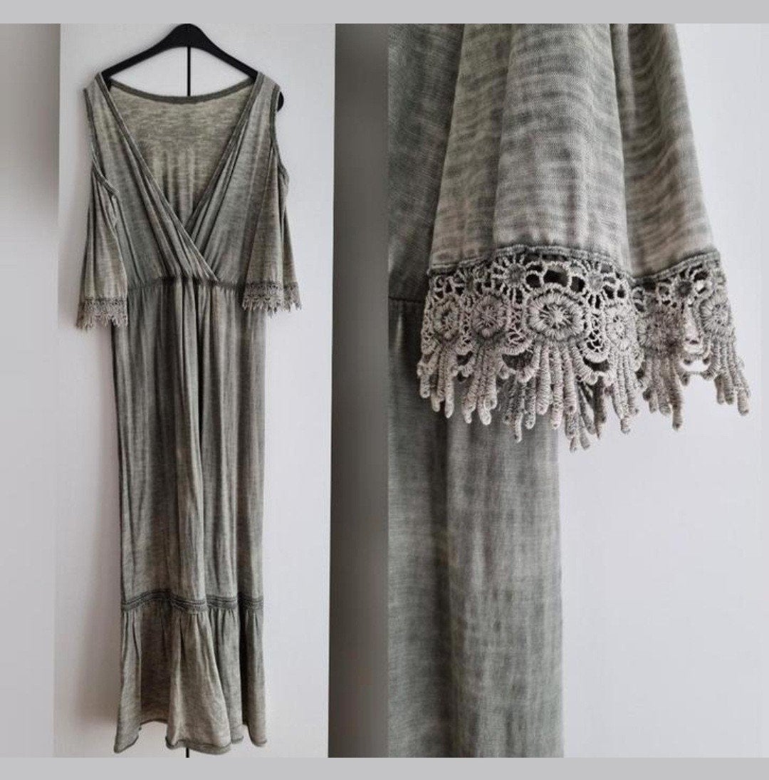 Lang kleedje met blote schouders perfecte staat L/ XL, Kleding | Dames, Gelegenheidskleding, Ophalen of Verzenden, Zo goed als nieuw
