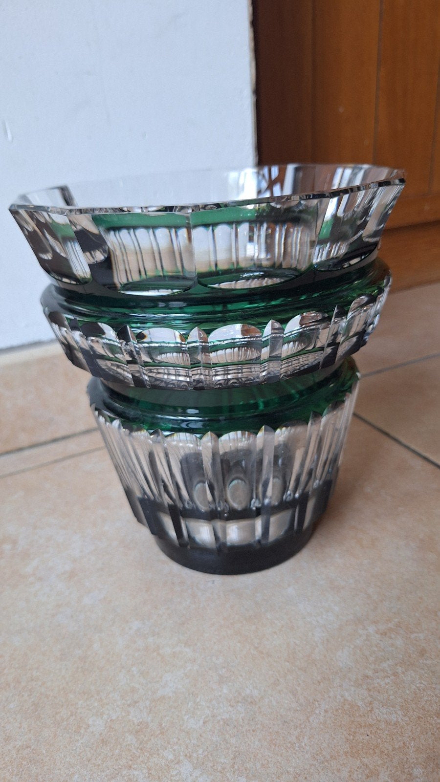 Vase en cristal Val Saint Lambert - Modèle Boléro - Charles, Enlèvement