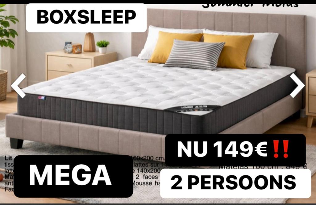 BOXSPRİNG KOOPAVOND -70% VOORDEEL ☎️0466.15.17.35☎️, Ophalen of Verzenden, Nieuw