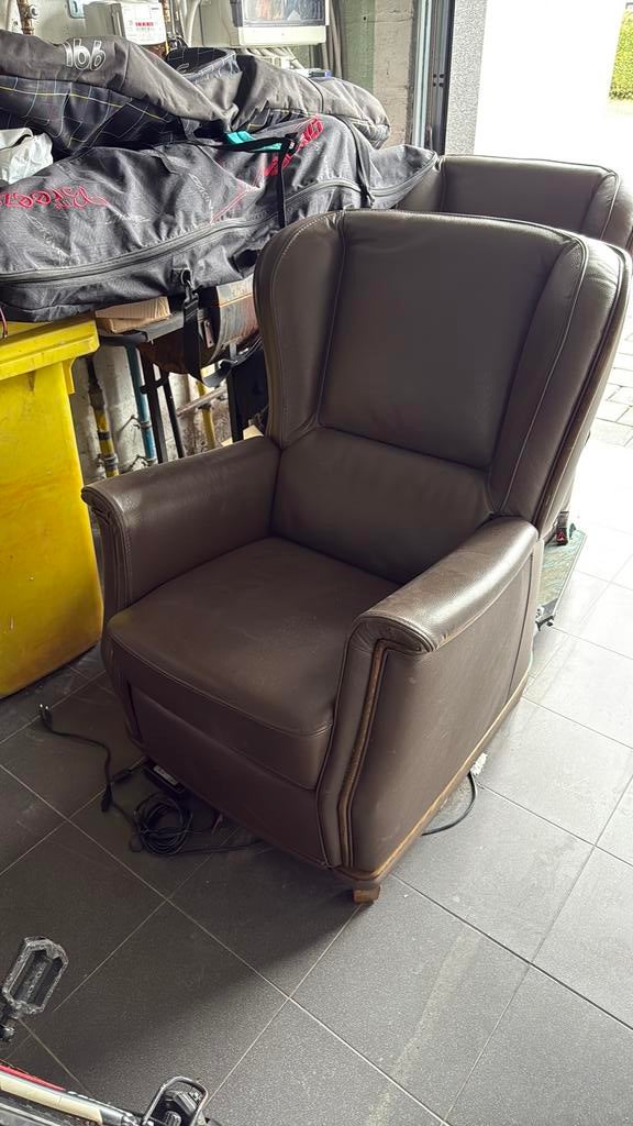 Elektrische relax, Huis en Inrichting, Zetels | Zetels, Ophalen, Gebruikt, Eenpersoons, Leer
