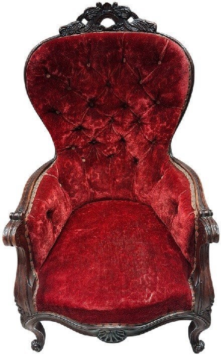 fauteuil ancien en acajou., Enlèvement