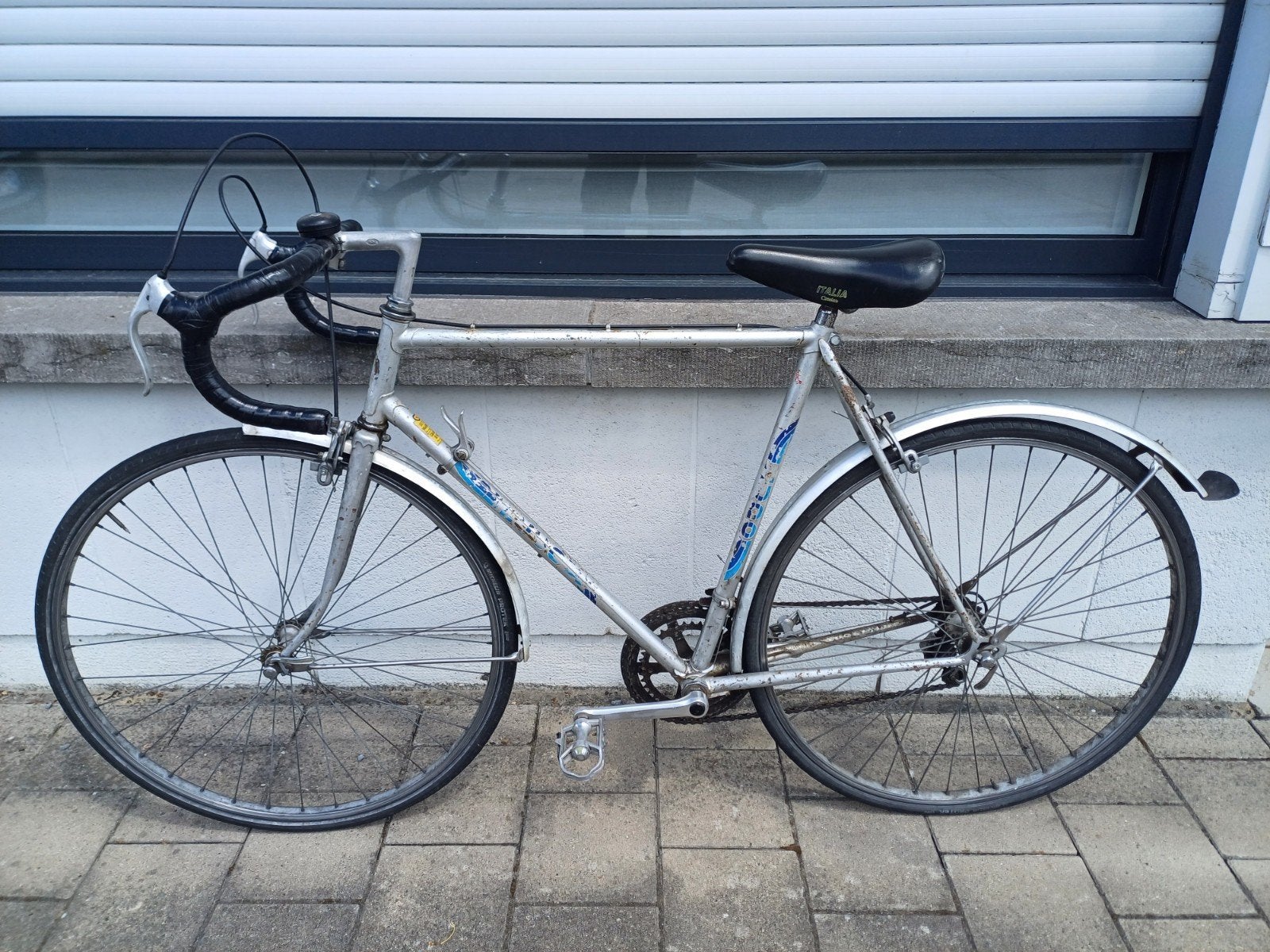 Vintage koersfiets, Ophalen