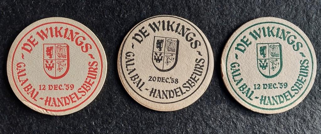 3 Bierkaartjes Wikings Antwerpen, Ophalen of Verzenden