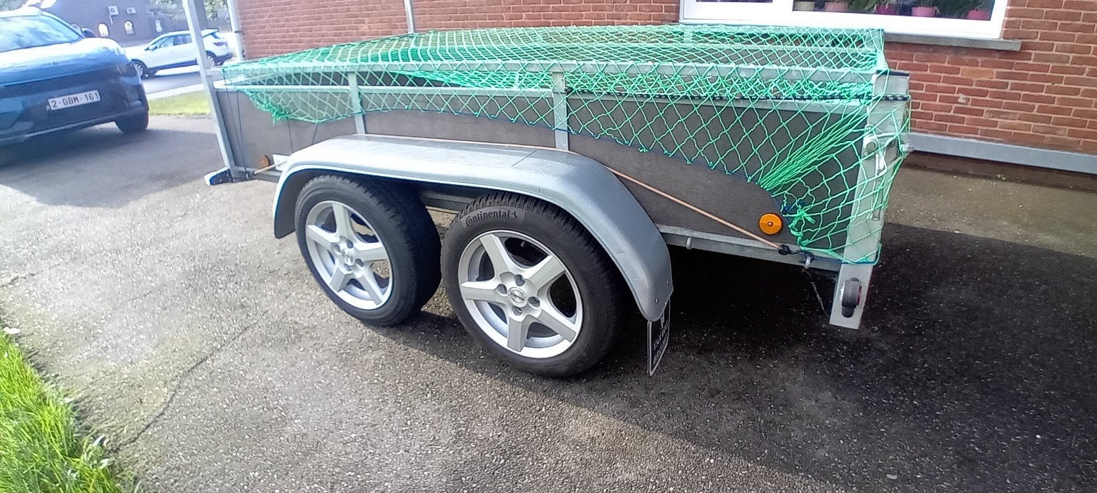 Aanhangwagen dubbelas 750kg, Ophalen