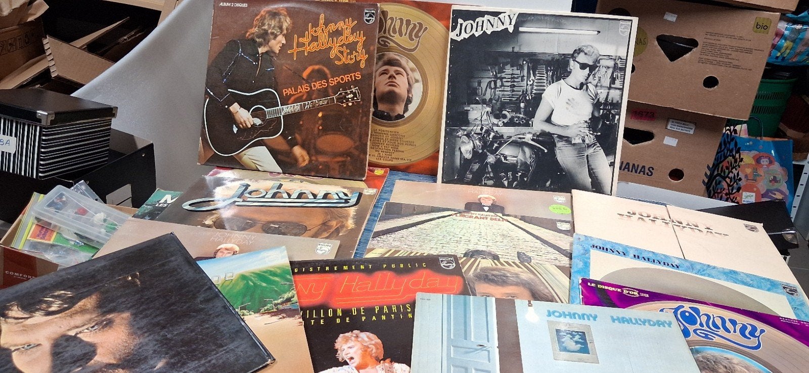 Johnny Hallyday vinyl, Ophalen of Verzenden