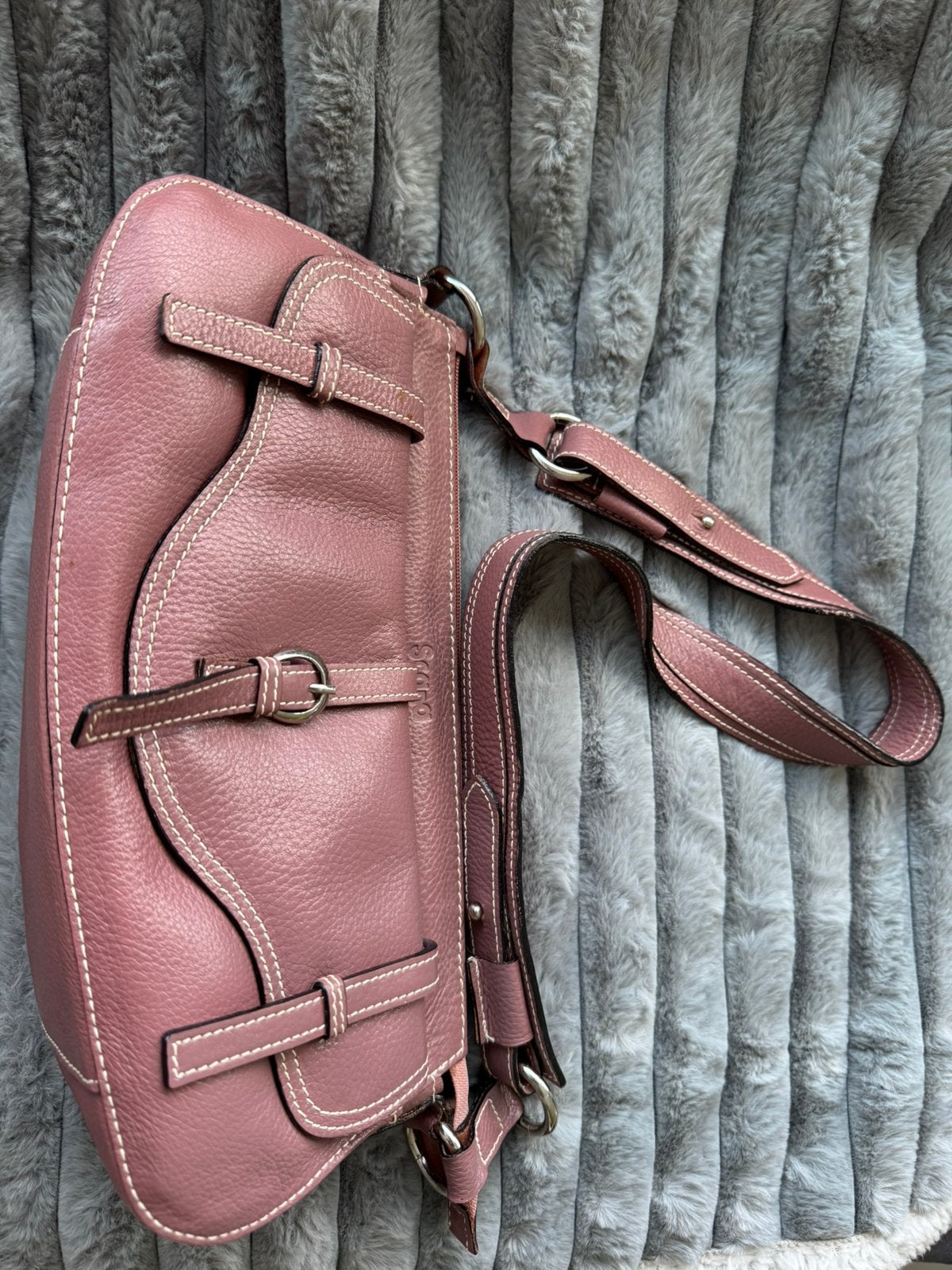Leren handtas scapa, Zo goed als nieuw, Roze, Leer, Ophalen
