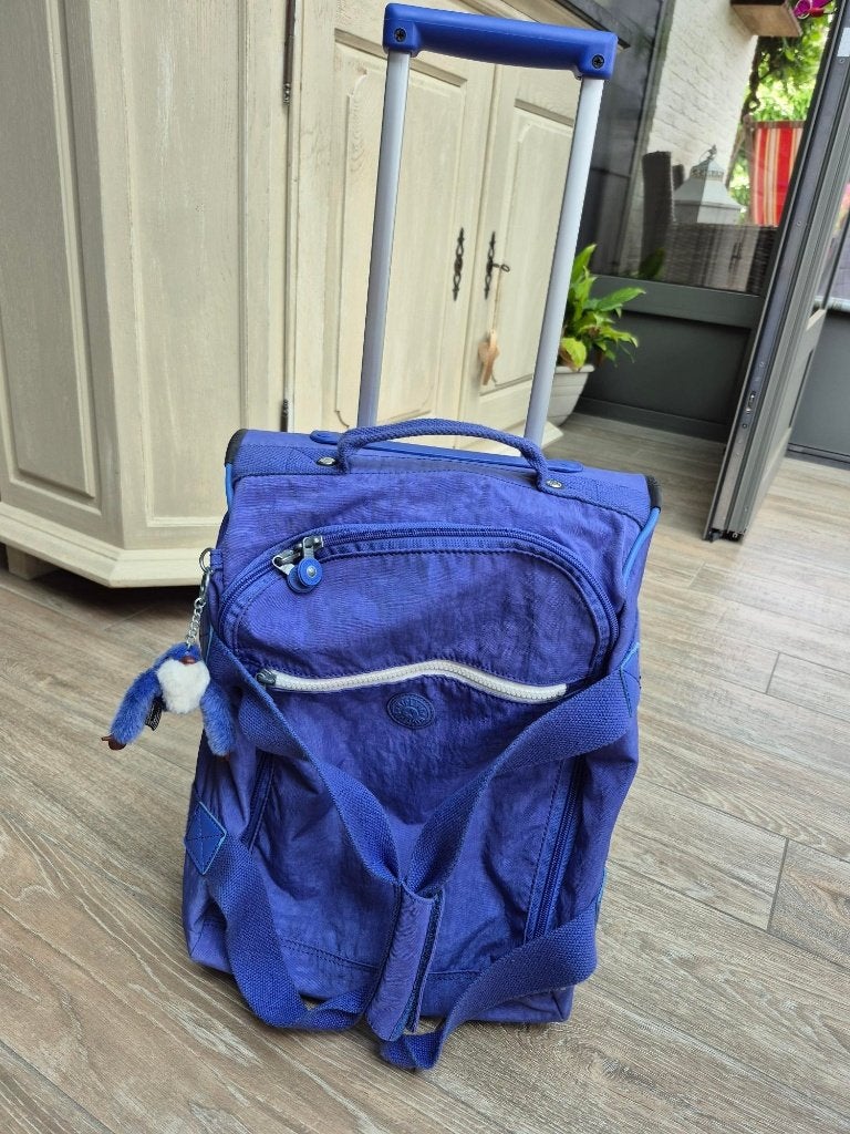 Kipling trolley - handbagage voor kind, Ophalen, Zo goed als nieuw, Zacht kunststof, Wieltjes