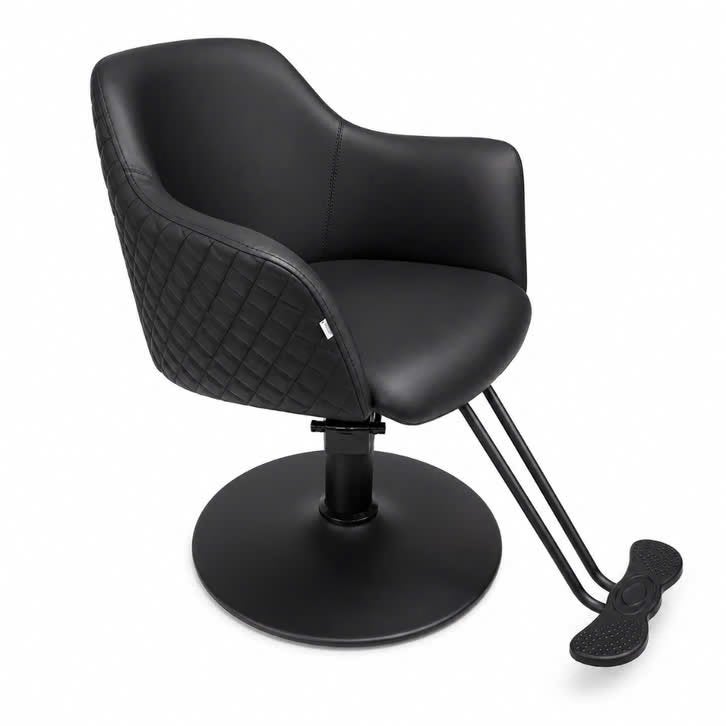 Kappersstoel Lumaro Black Luxe Professionele Kappersstoel, Zwart, Overige materialen, Boho, Nieuw