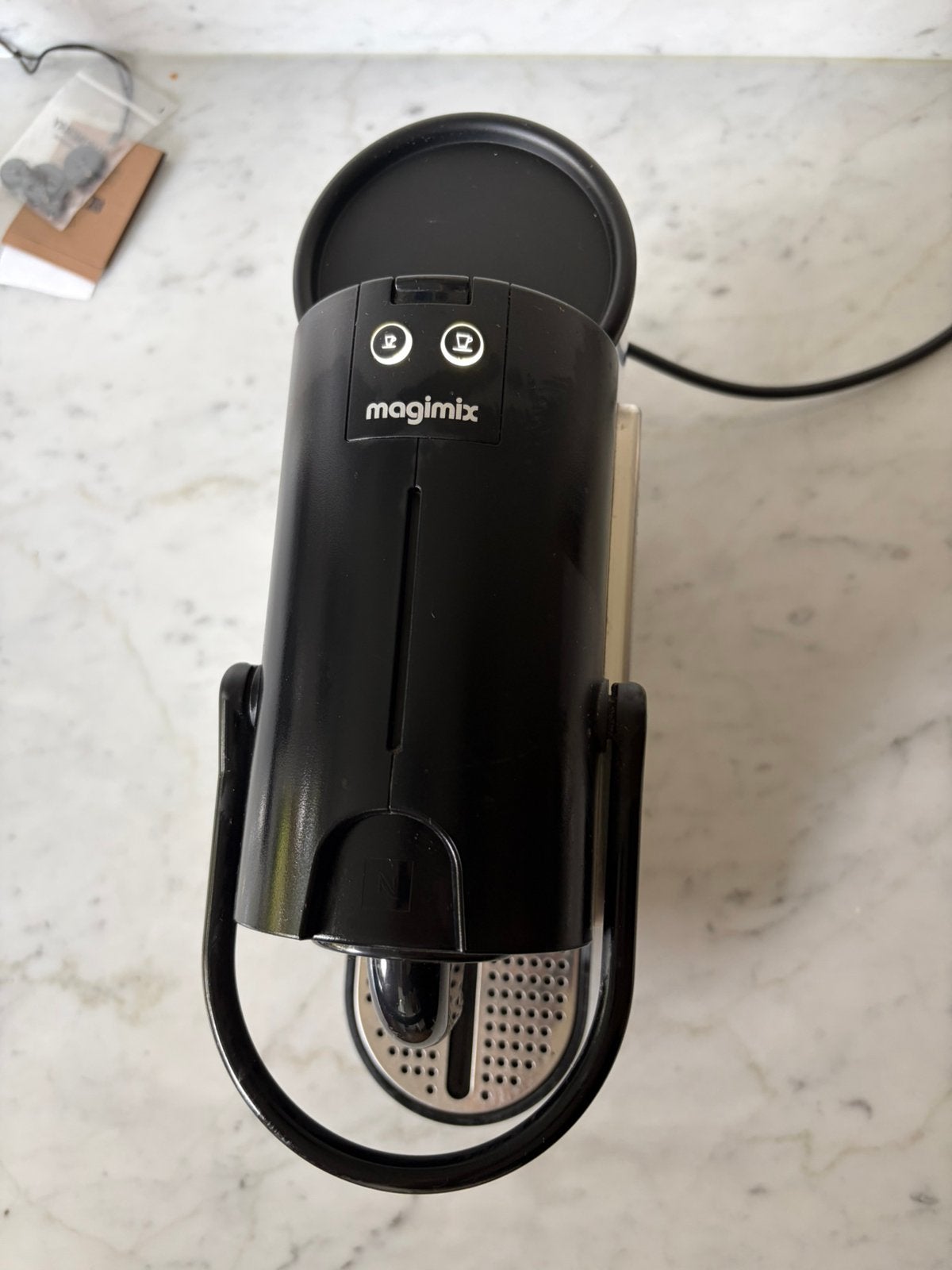 Nespresso Pixie Magimix – zwart – koffiemachine, Enlèvement, Comme neuf, Cafetière, Réservoir d'eau amovible