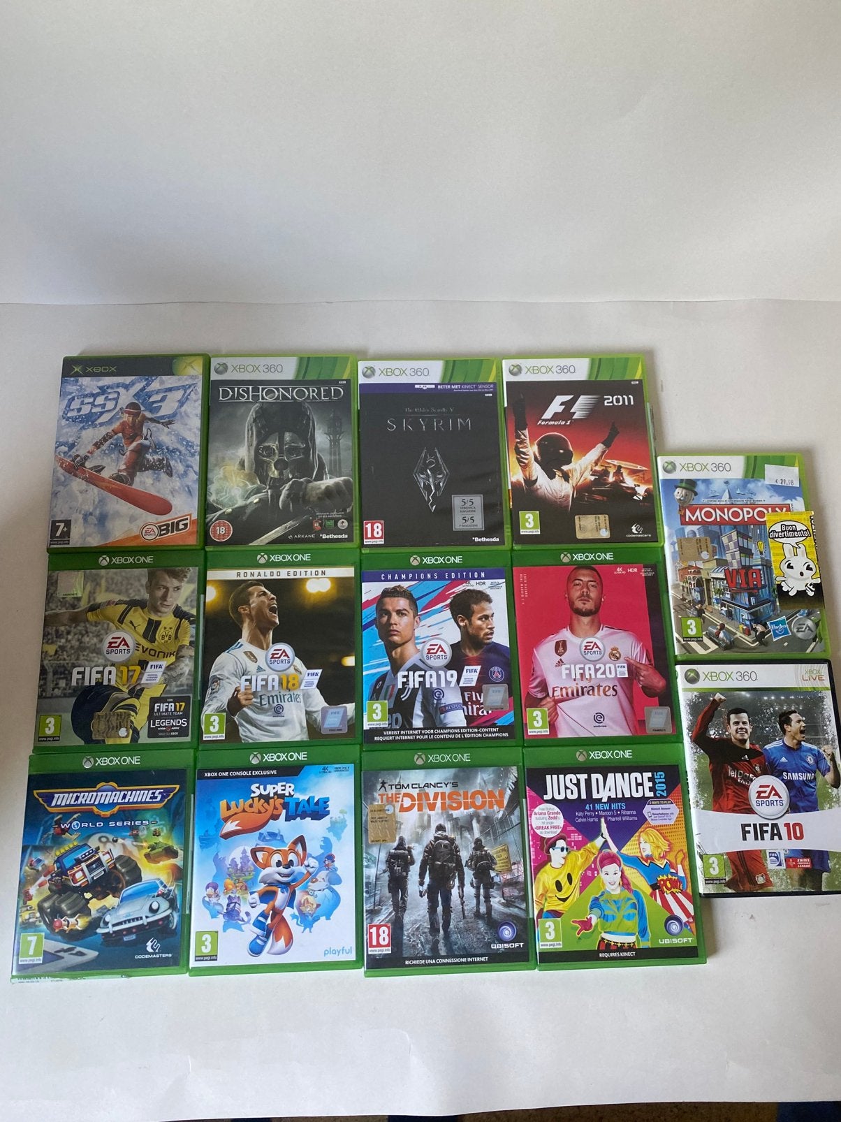 Xbox 360 / Xbox One games 14 games Skyrim, Dishonored, SSX,., Games en Spelcomputers, Online, Ophalen of Verzenden, Zo goed als nieuw
