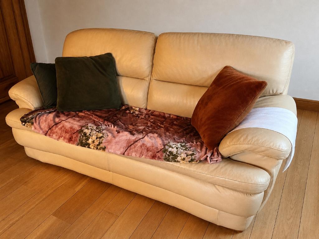 Ledere zetel vintage, Huis en Inrichting, Ophalen, Gebruikt, 150 tot 200 cm, Driepersoons