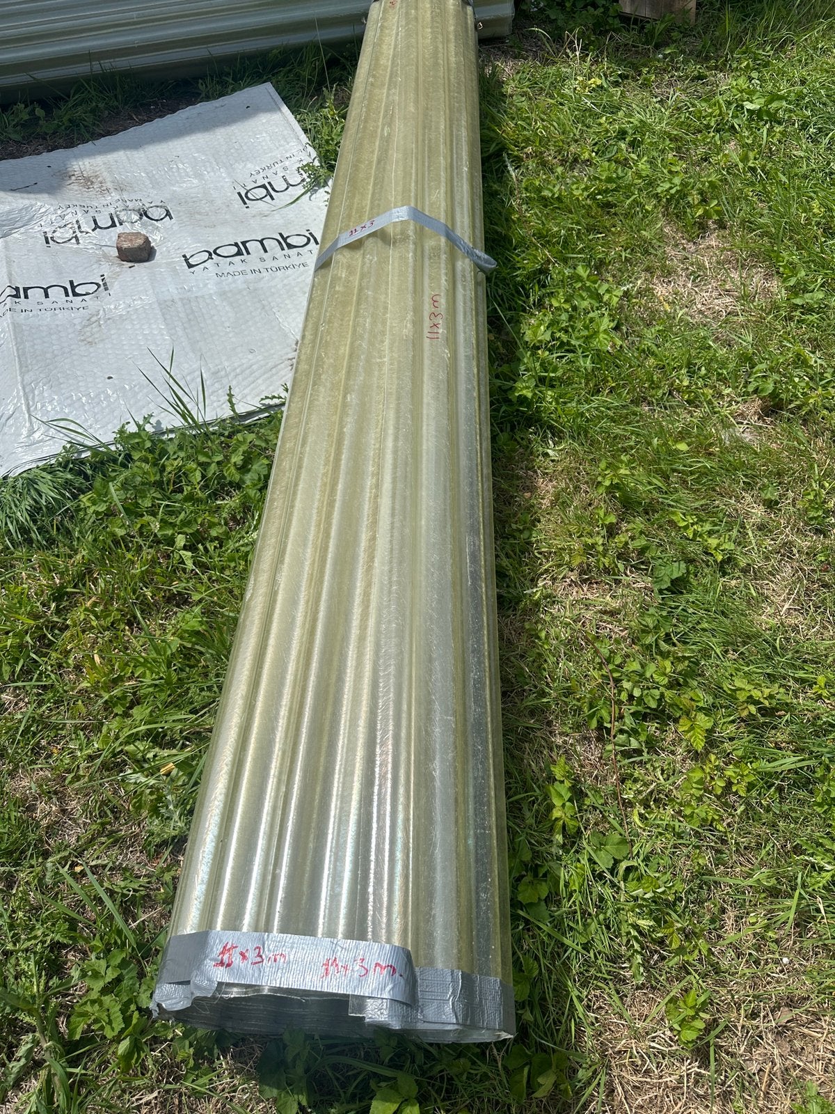 Tôles ondulées neuves Jamais utilisées ! 1100 x 300 cm, 15 m² ou plus, Enlèvement ou Envoi, Autres couleurs, Comme neuf