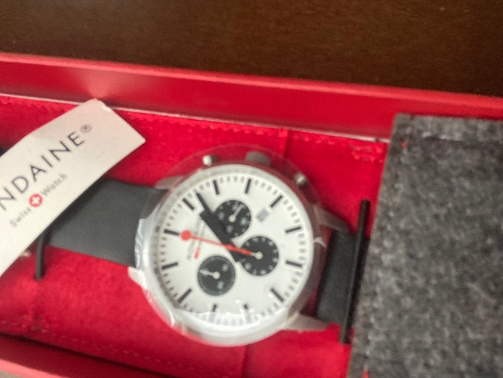 Mondaine Chronograph Railway watch / horloge Panda, Ophalen
