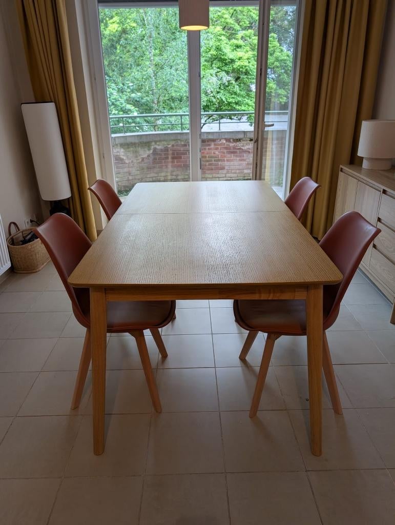 Table à manger extensible 6 à 8 places, 160-210cm, 150 à 200 cm, Cinq personnes ou plus, Comme neuf, Enlèvement