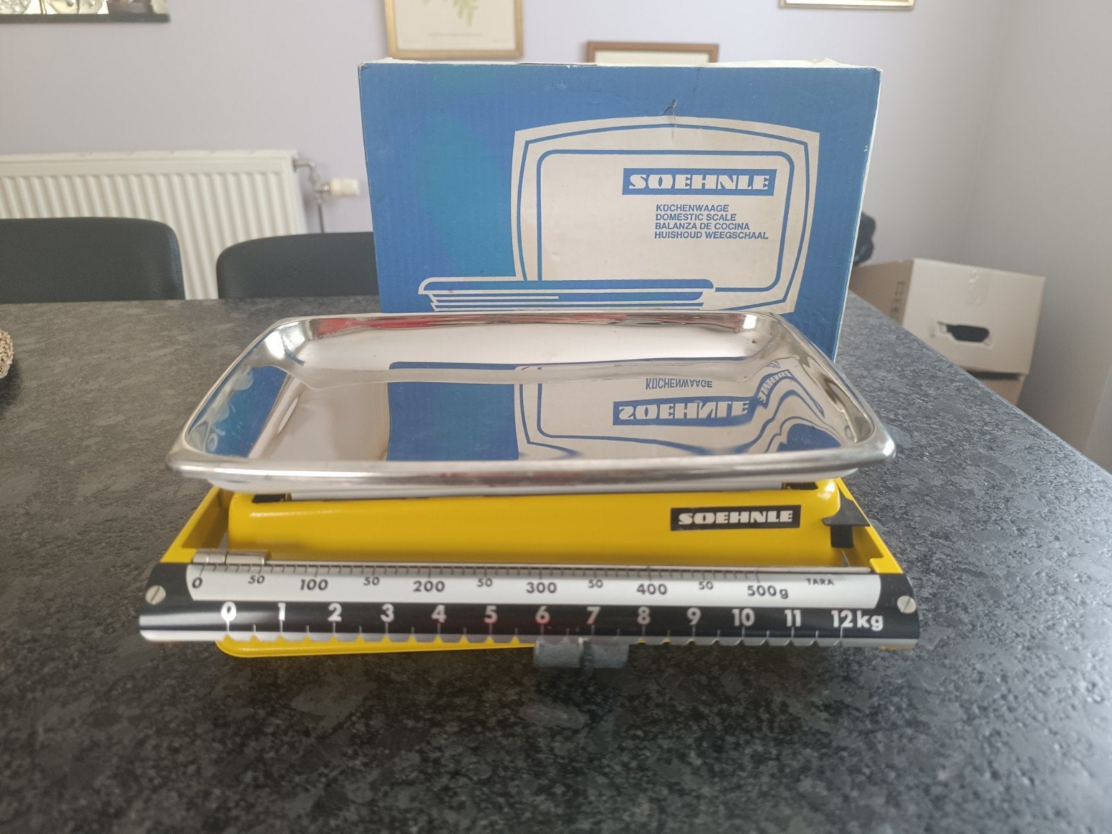 Balance de cuisine Soehnle jaune vintage neuve, Enlèvement ou Envoi