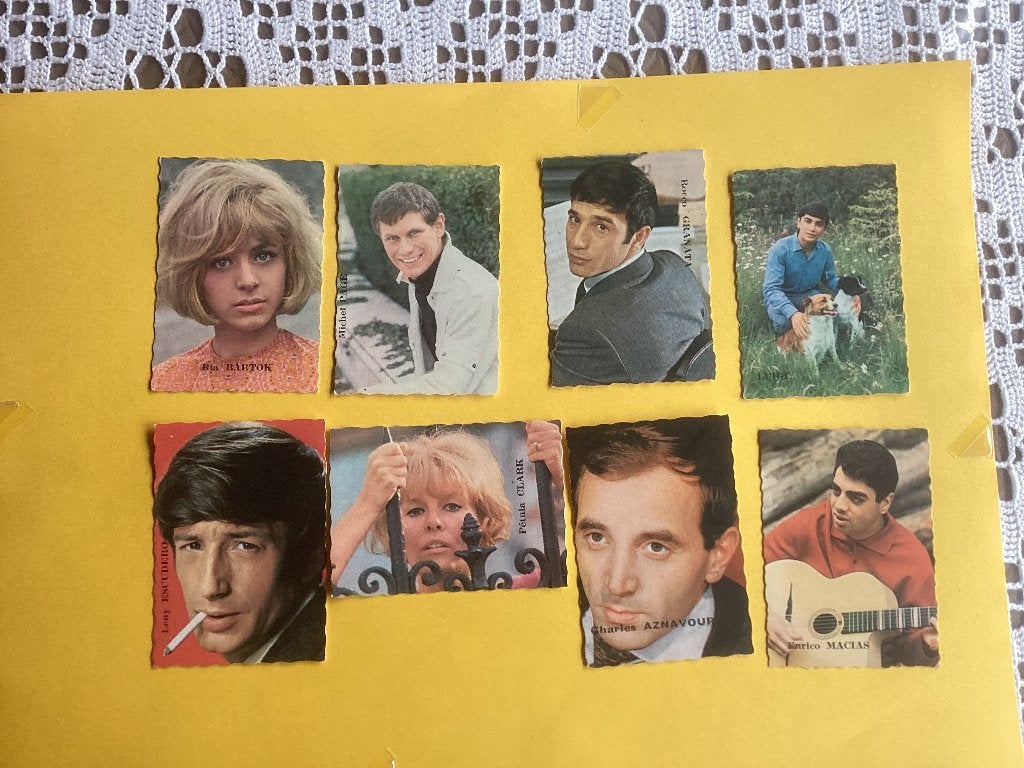 8 chromos prenten vedetten SUZY WAFELS, Verzamelen, Ophalen of Verzenden, Gebruikt