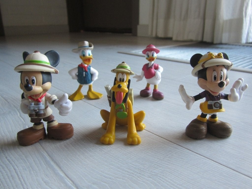 Mickey et ses amis au safari, Collections, Enlèvement ou Envoi, Mickey Mouse, Comme neuf, Statue ou Figurine