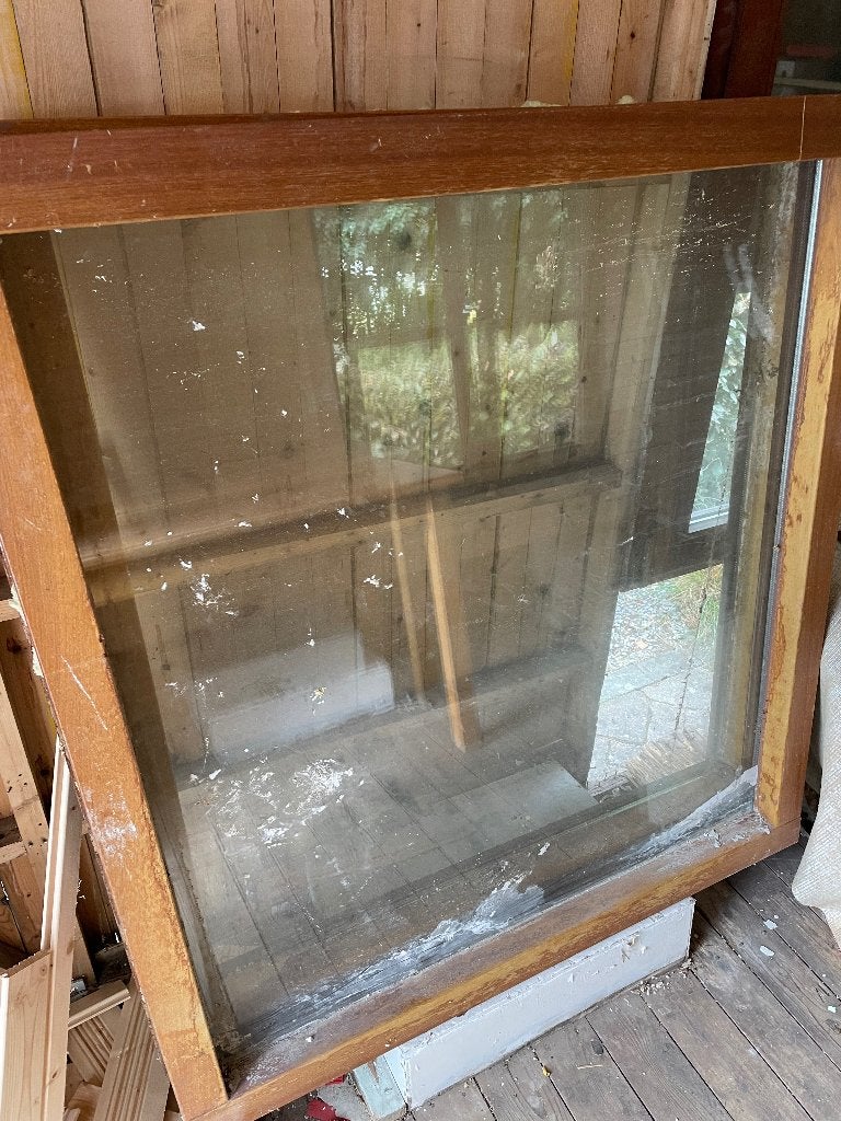 Venster, Doe-het-zelf en Bouw, Gebruikt, Raamkozijn, Inclusief glas, 75 tot 150 cm