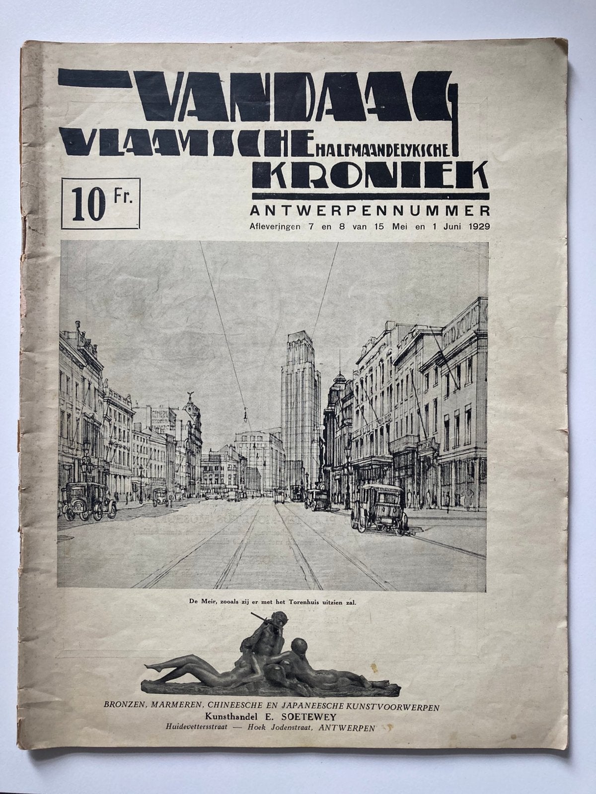 Vandaag Vlaamsche Kroniek - Antwerpen 1929, Ophalen, Zo goed als nieuw