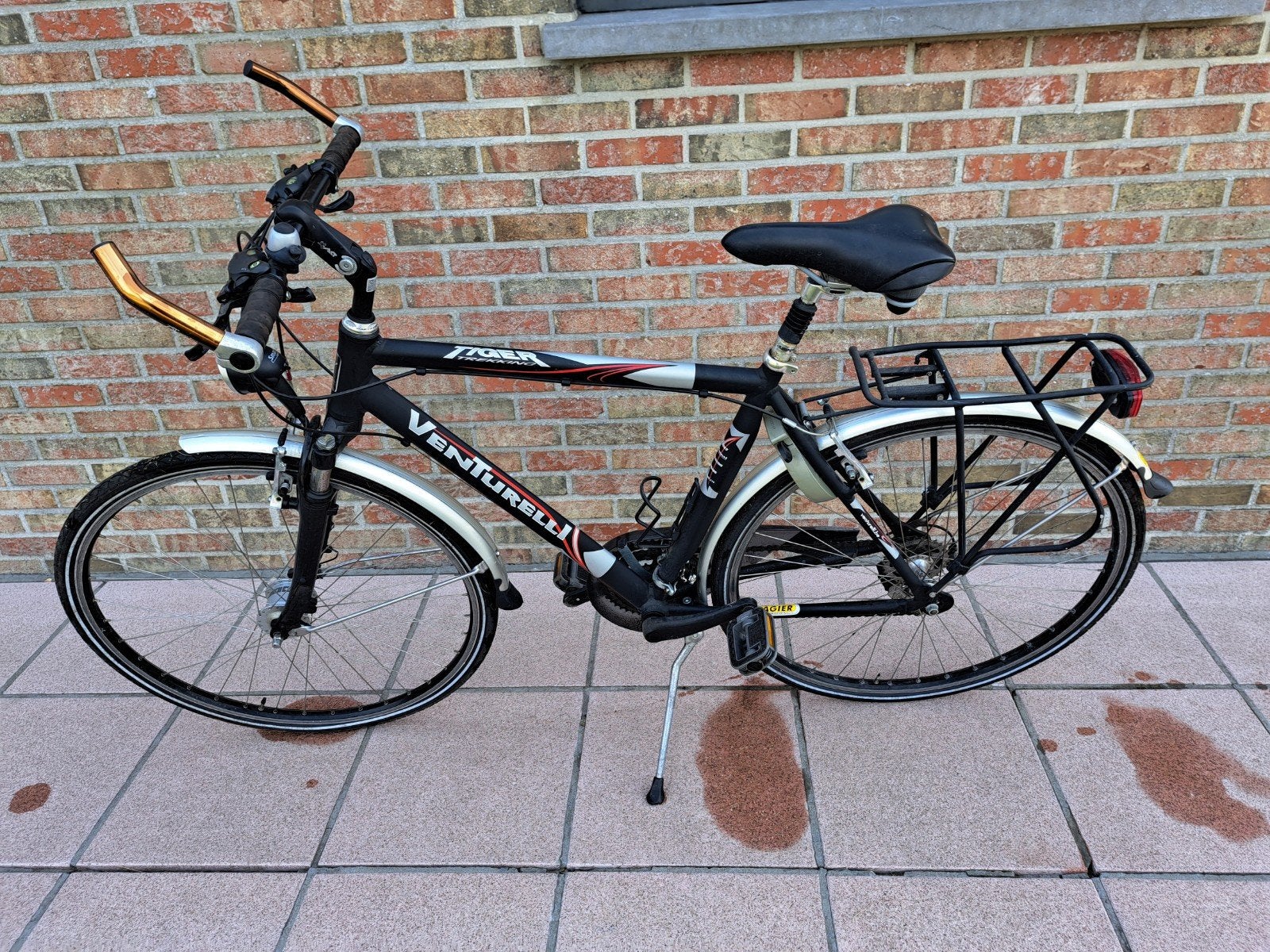 Venturelli herenfiets met 21 versnellingen, Fietsen en Brommers, Gebruikt, Vering, Velgrem, Meer dan 20 versnellingen