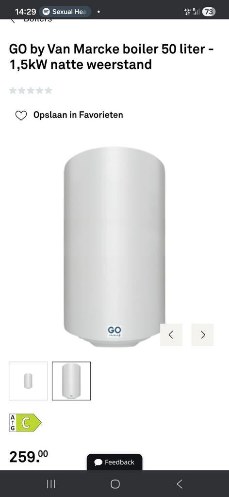 nieuw in de doos 
Go by van marke
boiler 50 liter, Doe-het-zelf en Bouw, Chauffageketels en Boilers, Ophalen, Boiler