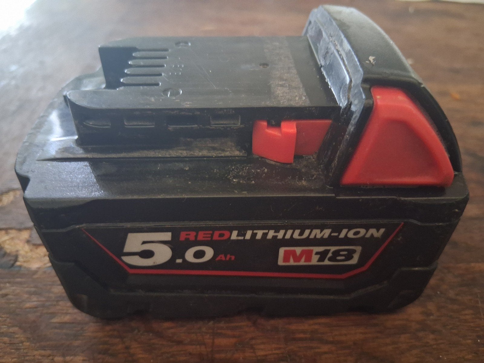 Milwaukee M18 5Ah, Ophalen of Verzenden, Gebruikt