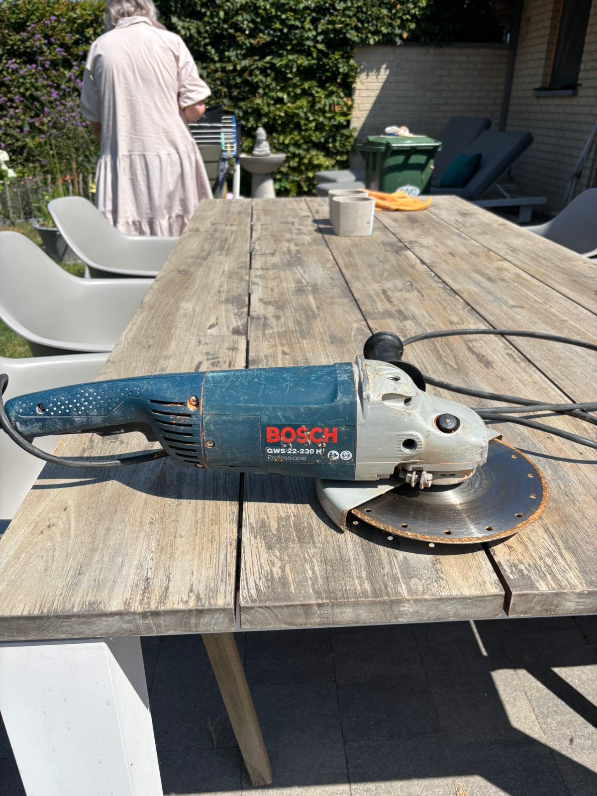 Slijpmachine bosch  proffesional gws 22 230h, Doe-het-zelf en Bouw, Gereedschap | Slijpmachines, Ophalen, Gebruikt